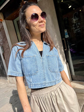 Carica l'immagine nel visualizzatore di Gallery, Top Crop in Jeans
